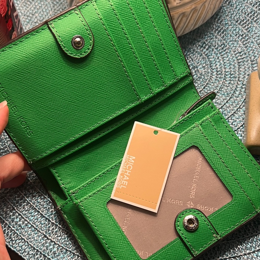Michael Kors Vibrant Green Wallet